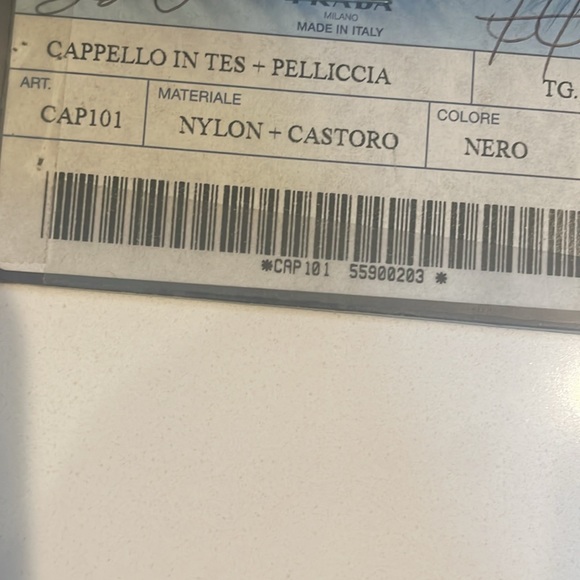 Prada nylon/fur hat - Picture 4 of 4